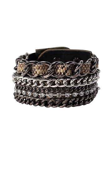 Multi Chain Python Print Cuff Slide 1