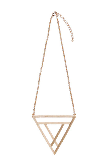 Triangle Symbol Chain Necklace Slide 1
