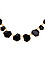 Opaque Black Stone Charm Necklace Thumb 3