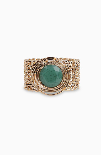 Teal Stone Bracelet Slide 1