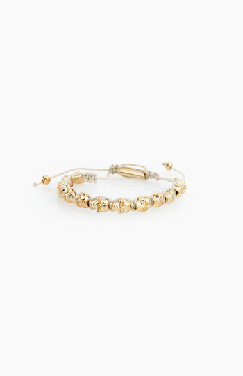 Skull Woven Friendship Bracelet Slide 1
