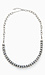 Rhinestone and Silver Bead Stack Necklace Thumb 1