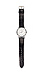 Black Faux Alligator Strap Watch Thumb 1