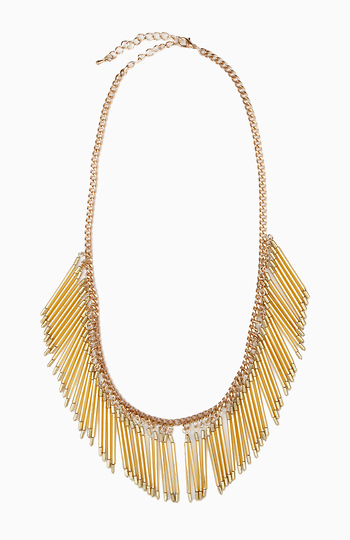 Beaded Tassel  Necklace Slide 1