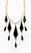 Black and Gold Chandelier Necklace Thumb 3