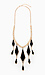 Black and Gold Chandelier Necklace Thumb 1