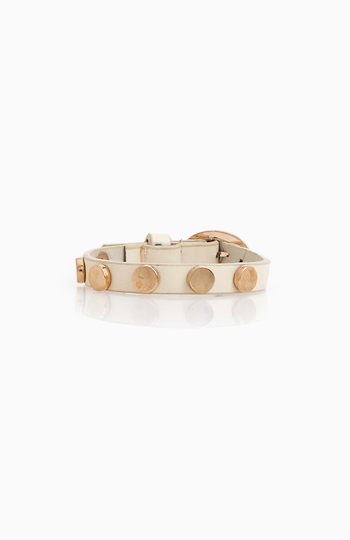 Studded Belt Buckle Bracelet Slide 1