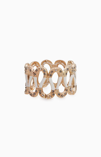 Swirl Glam Stretch Bracelet Slide 1