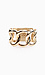 Oversized Chain Link Bracelet with Rhinestone Stud Thumb 3