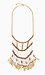 Dangling Tribal Leaf Statement Necklace Thumb 1