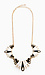 Black and White Peacock Necklace Thumb 1