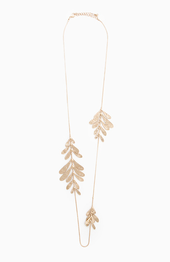 Dangling Leaf Necklace Slide 1