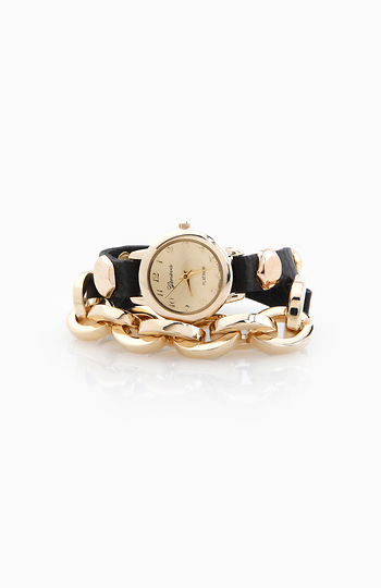 Chain and Stud Wrap Watch Slide 1