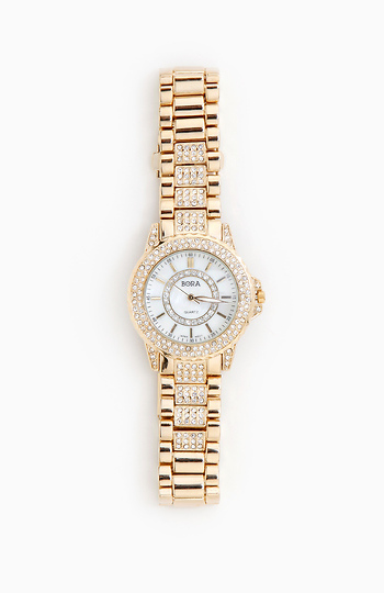 Rhinestone Encrusted Watch Slide 1