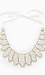 Scalloped Pearl and Rhinestone Bib Necklace Thumb 1