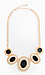 Rhinestone and Chain Frame Necklace Thumb 1