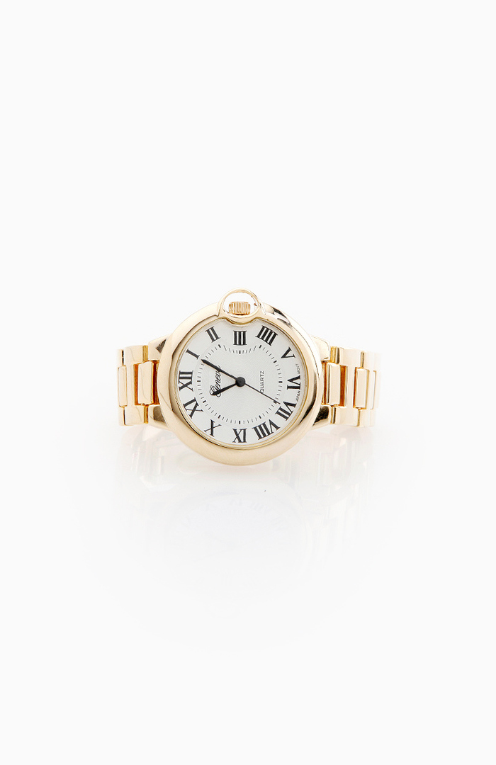 Classic Link Watch in Gold DAILYLOOK