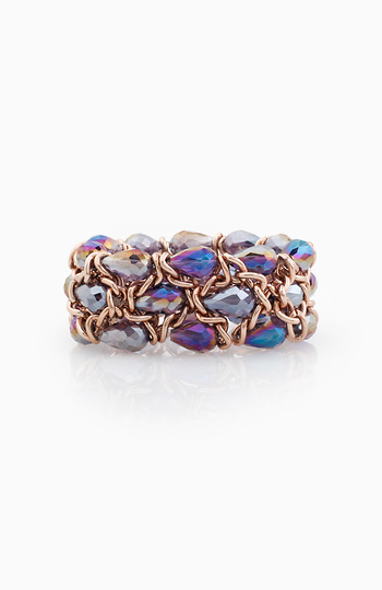 Raindrop Bead and Chain Bracelet Slide 1