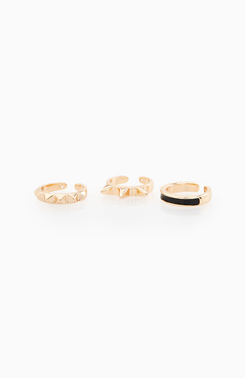 Spike and Stripe Midi Rings Slide 1