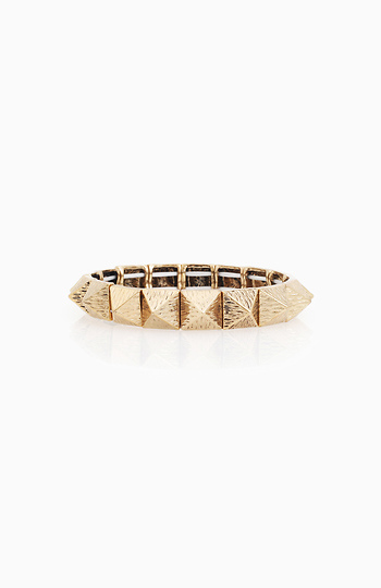 Textured Pyramid Stud Bracelet Slide 1