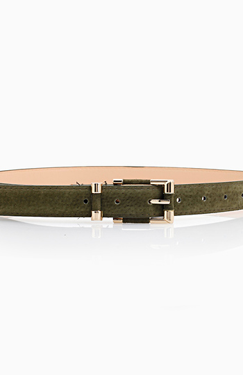 Suede Reptile Belt Slide 1