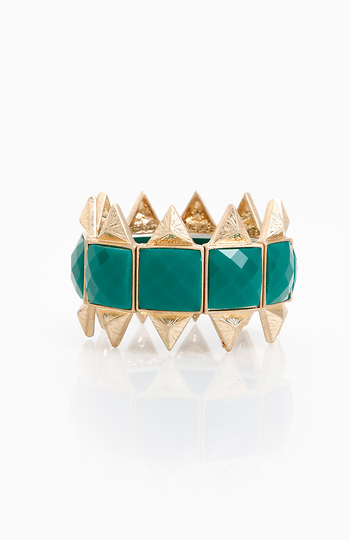 Spiked Edges Stone Bracelet Slide 1