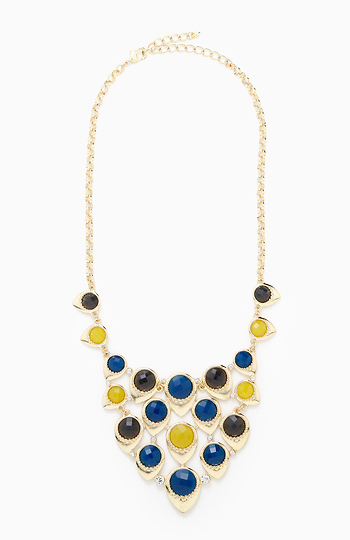Peacock Feathers Necklace Slide 1