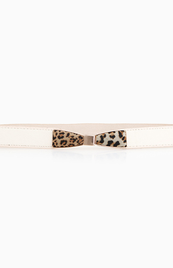 Beautiful Leopard Bow Belt Slide 1