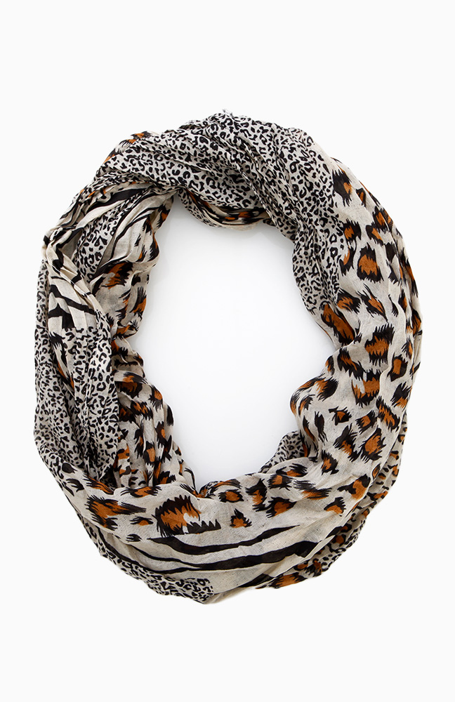 Safari Infinity Scarf in Beige DAILYLOOK
