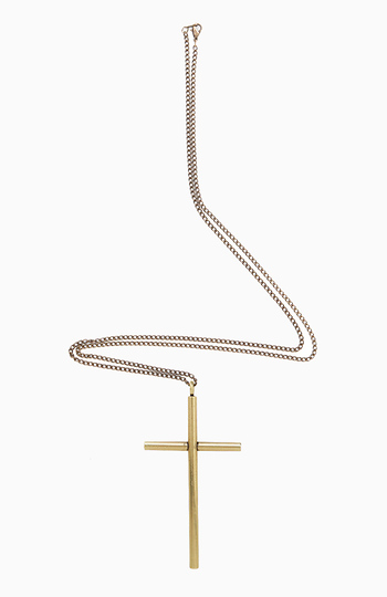 Simplistic Cross Necklace Slide 1