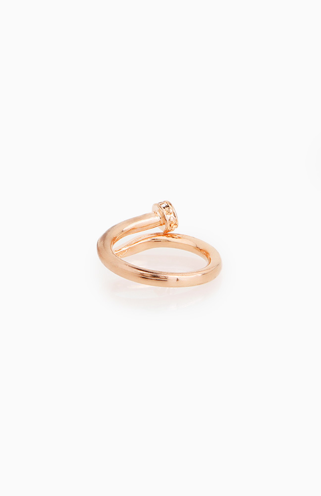 Twisted Nail Ring in Gold DAILYLOOK
