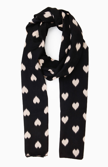 Repeat Hearts Scarf Slide 1