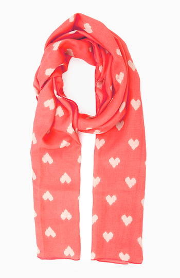 Repeat Hearts Scarf Slide 1