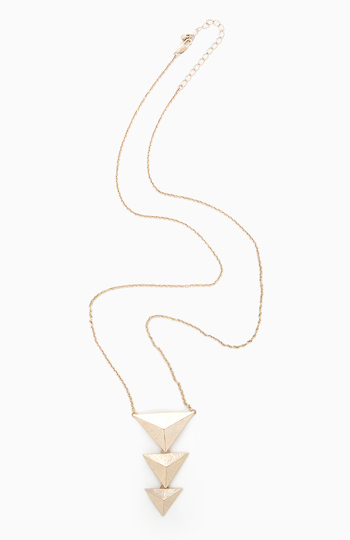 Shallow Pyramid Necklace Slide 1