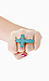 Stone Cross Double Ring Thumb 4