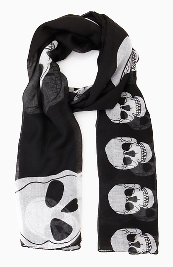 Smiling Skull Scarf Slide 1