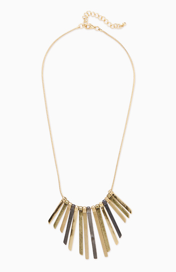 Metal Fringe Necklace Slide 1