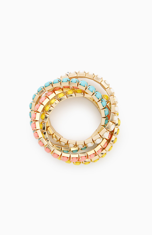 Candy Dots Bracelet Set in Floral Multi DAILYLOOK