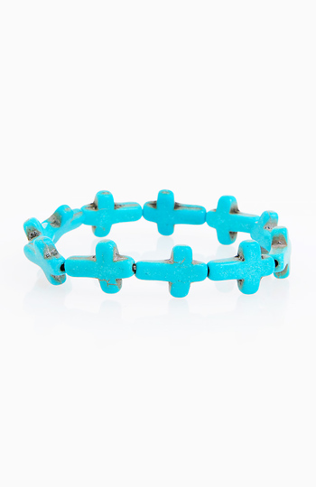 Cross Stone Bracelet Slide 1
