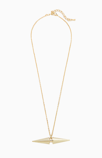 Double Edge Spike Necklace Slide 1