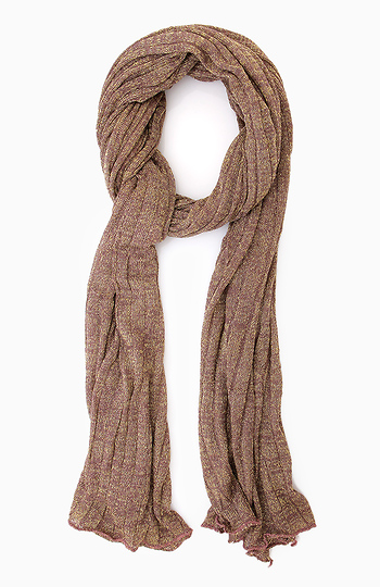 Shiny Knit Scarf Slide 1
