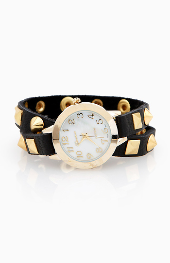 Mixed Studded Wrap Watch Slide 1