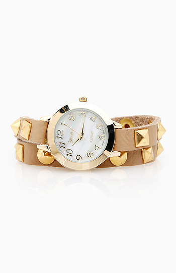 Mixed Studded Wrap Watch Slide 1