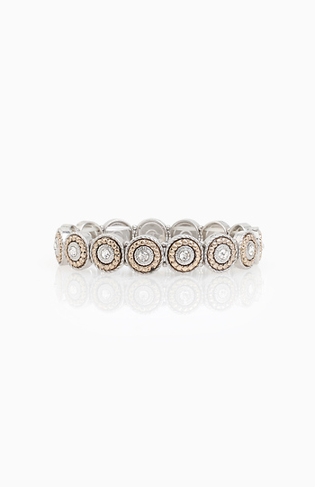 Rhinestone Bullseye Bracelet Slide 1