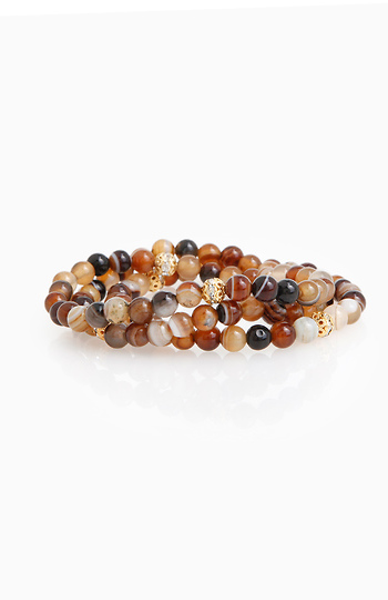 Earth Beaded Bracelet Set Slide 1