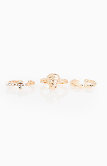 Dark Angel Midi Ring Set Slide 1