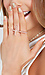 Studded Cross Ring Thumb 3