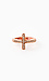 Rhinestone Side Cross Ring Thumb 1