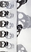 Rhinestone Detail Skull Scarf Thumb 2