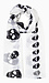 Rhinestone Detail Skull Scarf Thumb 1